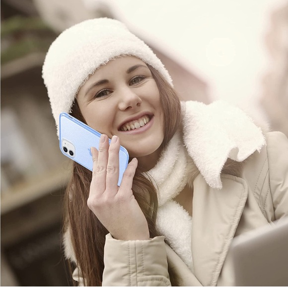 JJGoo iPhone 11 Case, BLUE GLITTER, Flexible Cases for Women Girls (6.1 inch) - Picture 7 of 7